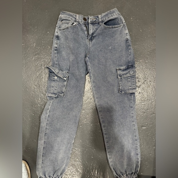 Pants - Blue Cargo Jeans